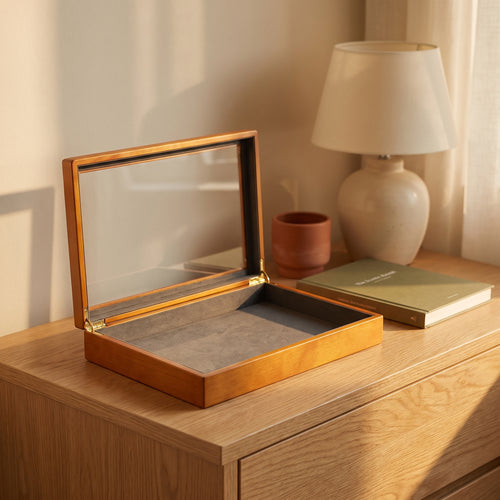 Boîte à bijoux en bois — intérieur libre